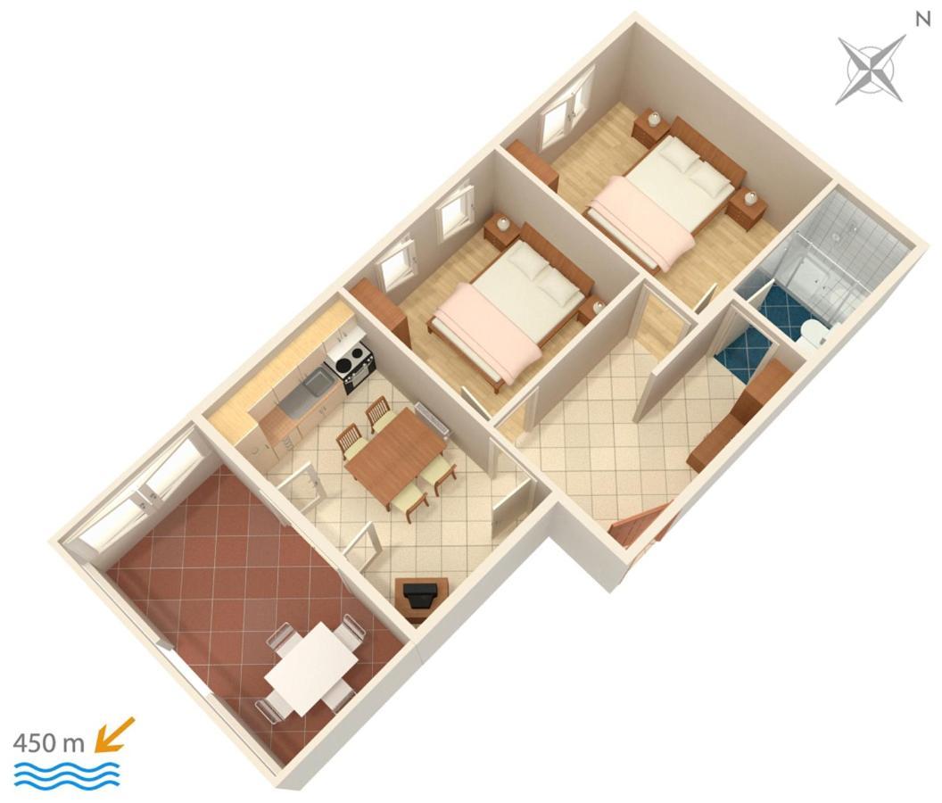 Apartment Family Friendly Apartments With A Swimming Pool Povljana, Pag - 244